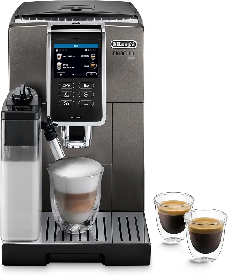 De'Longhi Dinamica Plus ECAM372.95.TB, titanio/negro