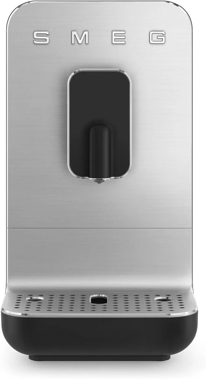 Smeg BCC11BLMEU - Cafetera Automática con Molinillo Integrado, Negro