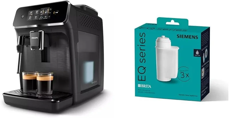 Philips Serie 2200 con espumador Panarello y filtro BRITA Intenza