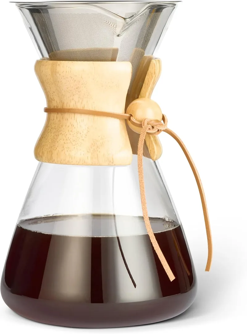 Amazon Basics Cafetera de Goteo con Filtro Reutilizable, 0,97L